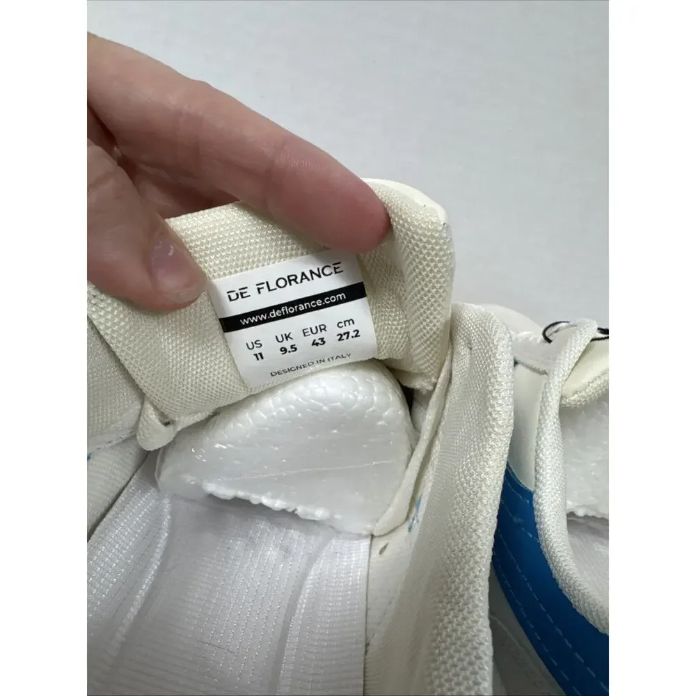 De Florance Cloudea Vintage Sneakers White Blue Low Top Women’s US 11 NWT